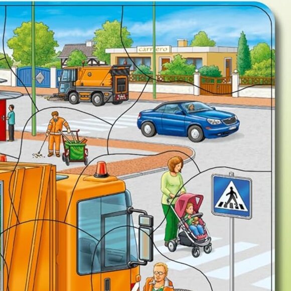 Ravensburger Frame Puzzles - Waste Collection (35 Pieces) New Sealed Age 4+ - Picture 7 of 16